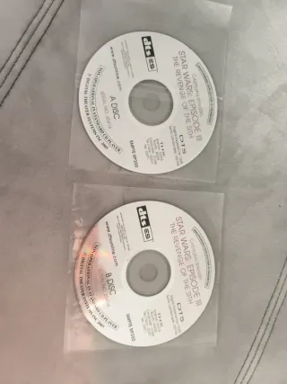 2 dischi audio DTS professionali per cinema. Star Wars III