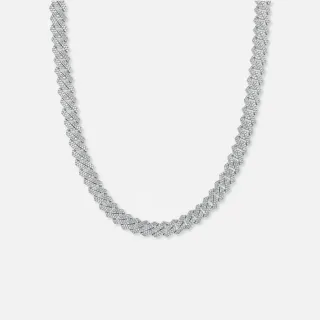 Cadena Cubana Miami Diamantes Plata