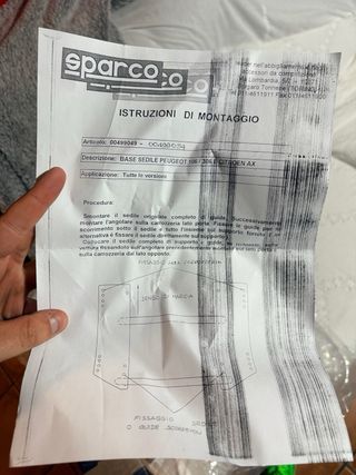 Base para baquet 106/306/AX