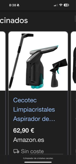 Cecotec Limpiacristales Aspirador