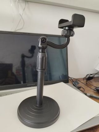 Soporte Teléfono Escritorio Ajustable Negro