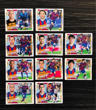 Lote cromos FCBarcelona Liga Este/UCL Panini Messi