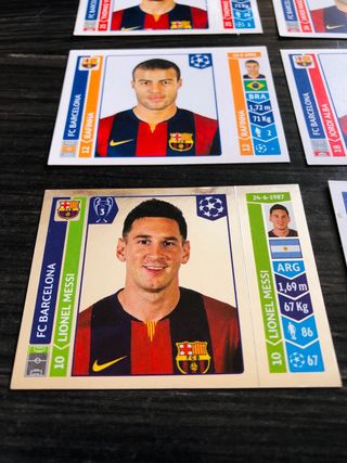 Lote cromos FCBarcelona Liga Este/UCL Panini Messi