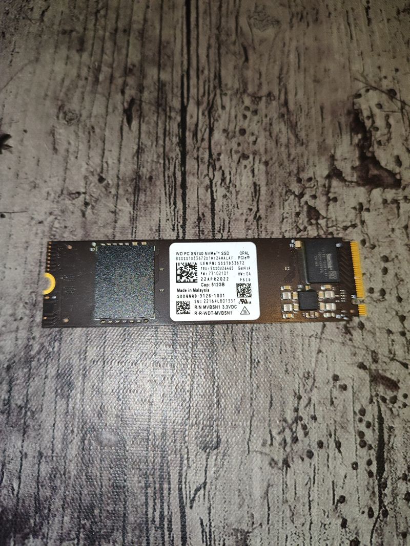 Disco Duro M.2 NVMe 512GB WD SN740 Gen4
