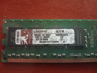 6 Memorias RAM Kingston 1GB DDR