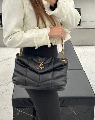 Bolso YSL Loulou Puffer Mediano Negro