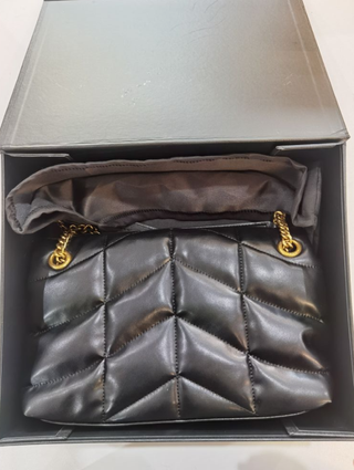 Bolso YSL Loulou Puffer Mediano Negro