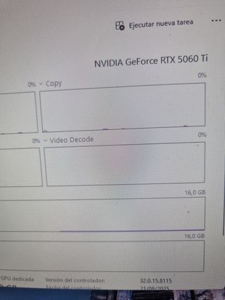 PC Gaming RTX 5060 Ti 16g, Ryzen 7 5800X, 32GB RAM
