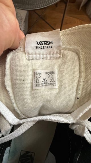 Vans Sk8-Hi Checkerboard Talla 40