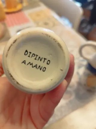 Olio e Aceto dipinti a mano