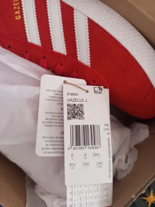 Adidas Gazelle Rojas Talla 39