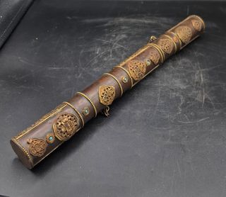 Portadocumentos chino tibetano bronce