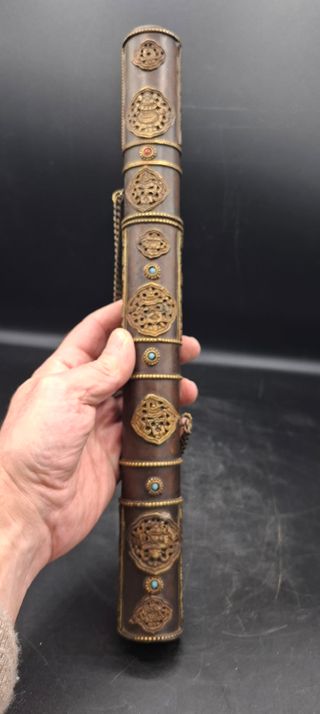 Portadocumentos chino tibetano bronce