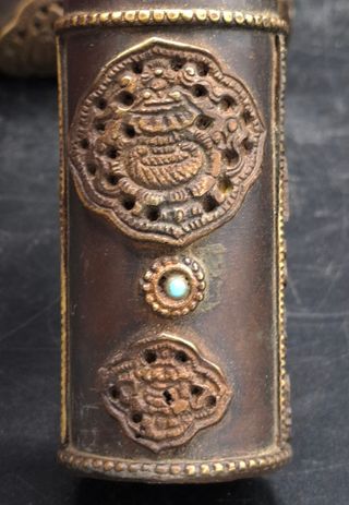 Portadocumentos chino tibetano bronce