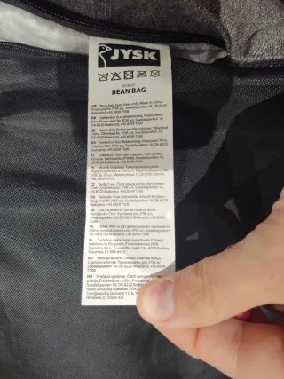 Puff con respaldo gris para interior o exterior