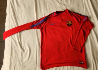 Sudadera FC Barcelona Media Cremallera