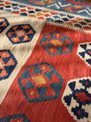 Tappeto grande tessuto lana originale persiano