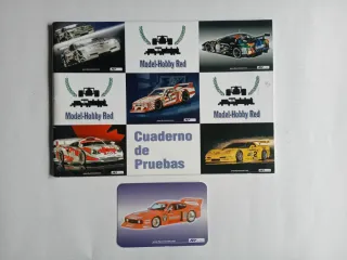 Cuaderno Pruebas slot scalextric + calendario Fly