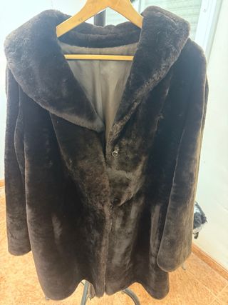 Chaqueta de piel mujer, pelo exterior