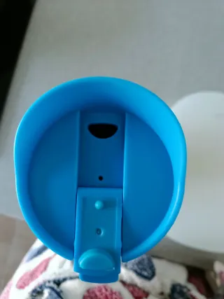 Termo de acero inoxidable azul