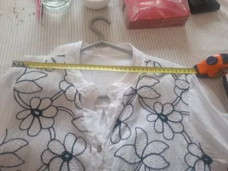 Camisa lino estampada flores