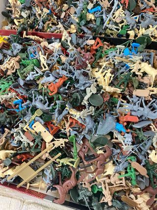 Lotto soldatini plastica vintage 1400 pz