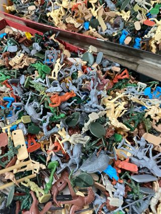 Lotto soldatini plastica vintage 1400 pz