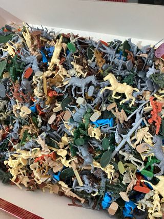 Lotto soldatini plastica vintage 1400 pz