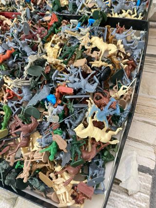 Lotto soldatini plastica vintage 1400 pz