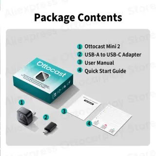 Ottocast Mini Pico CarPlay Android Auto Wireless