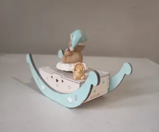 Carillon dondolo Orsetto legno vintage anni 80/90