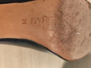 Scarpe décolleté Vera Pelle Cuoio Made in Italy