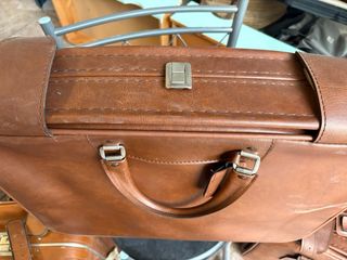 Juego Maletas Cuero Vintage Marrón