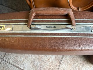 Juego Maletas Cuero Vintage Marrón