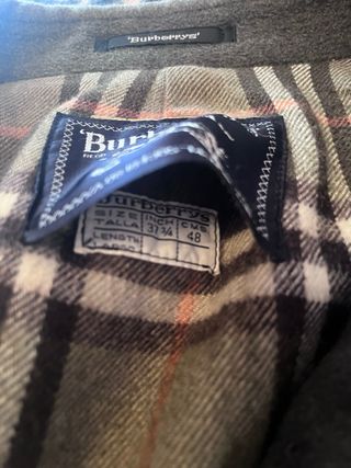 Abrigo Chaquetón Burberrys Vintage Verde Oliva 90s