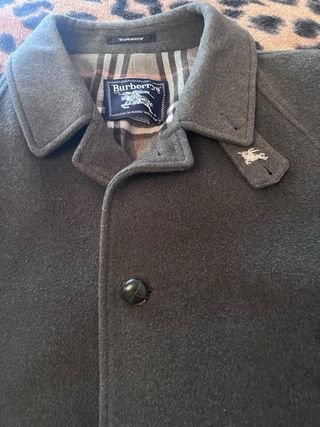 Abrigo Chaquetón Burberrys Vintage Verde Oliva 90s