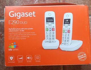 Gigaset E290 duo, dos teléfonos DECT inalámbricos