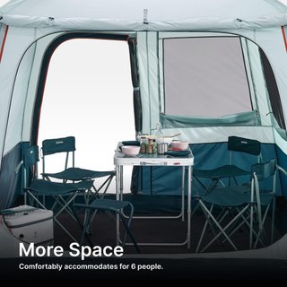 Carpa plegable habitáculo 6 personas UPF30 Arpenaz Base M