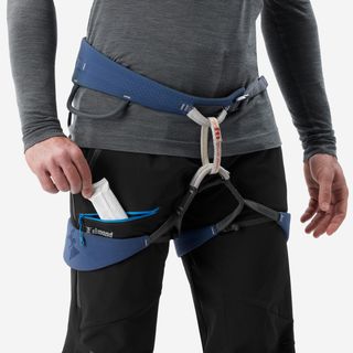 Pantalones de alpinismo y montaña con tirantes y polainas