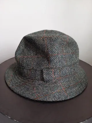 Cappello sartoriale vintage tweed