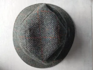 Cappello sartoriale vintage tweed