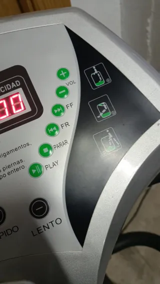 Plataforma vibratoria para ejercicio en casa
