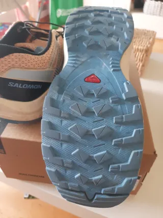 Salomon Calzado Montaña Niño. Beige/Azul Talla 33