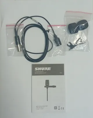 Micrófono Shure CVL Lavalier Negro