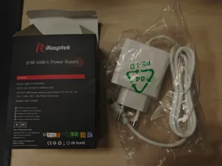 Cargador Raspberry Pi 5 27W USB-C iRasptek