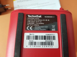 TechniSat TECHNIRADIO 40 Radio Despertador DAB+