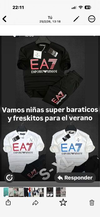 Conjunto EA7 Emporio Armani
