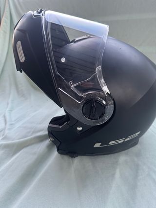 Casco Moto Modular LS2 Negro