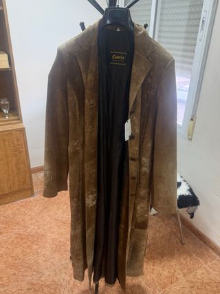 Gabardina Piel Fina Mujer Talla 42