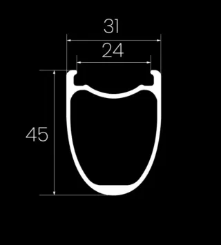 Ruedas Gravel DRIVE G45 SS Carbono